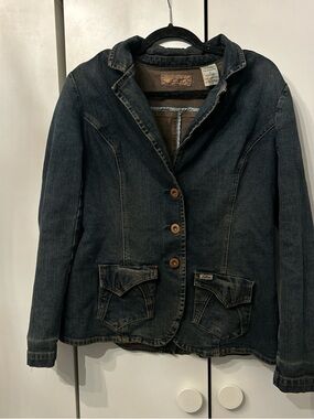 Levi's Dark Blue Denim Blazer Jacket